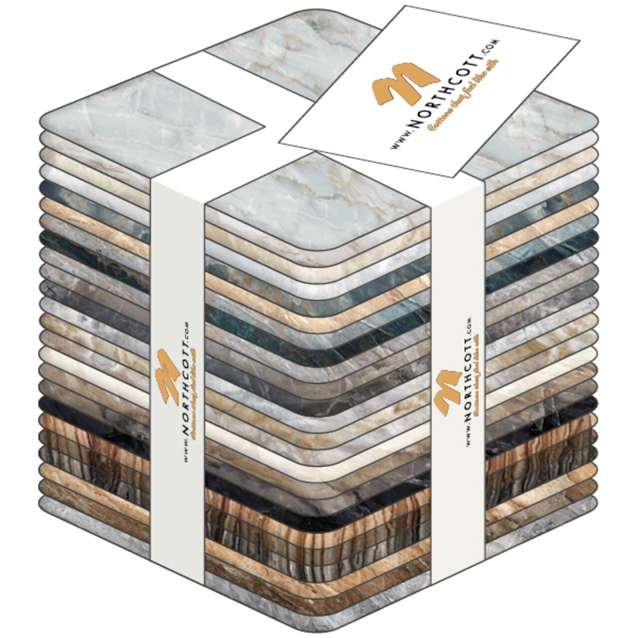 Stonehenge Surfaces Fat Quarter Bundle by Deborah Edwards for Northcott (FQSURFACE24-10)